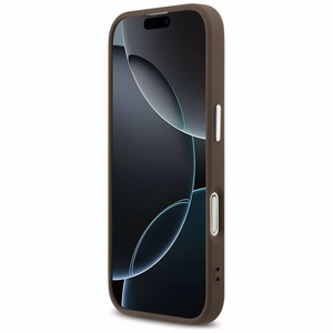 GUESS suojakuori iPhone 17 MagSafe-yhteensopiva PU 4G W/Triangle Logo SL - ruskea