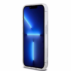 DKNY IML Ruudullinen Mono-kuvio ja Painetut Raidat MagSafe Suojakuori iPhone 13 Pro / 13:lle - musta