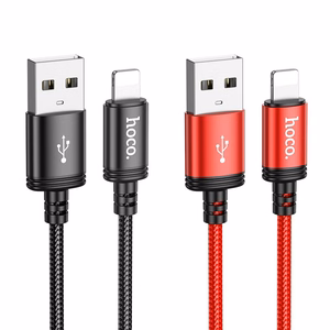 Hoco USB-A - Lightning -kaapeli 2,4A 1 m X89 - musta