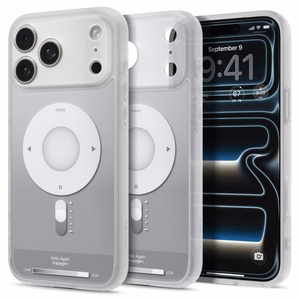 Spigen Ultra Hybrid MagSafe -suojakuori iPhone 18 Pro / 17 Pro -malleille, hopeanvärinen