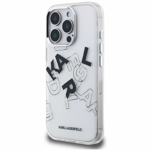 Karl Lagerfeld IML Sketched Graphic Suojakuori iPhone 16 Pro:lle - Kirkas