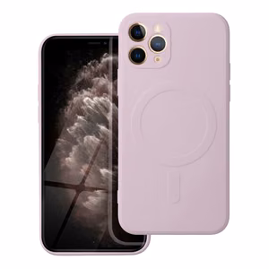 Silikoninen Mag Cover iPhone 11 PRO:lle yhteensopiva MagSafen kanssa vaaleanpunainen