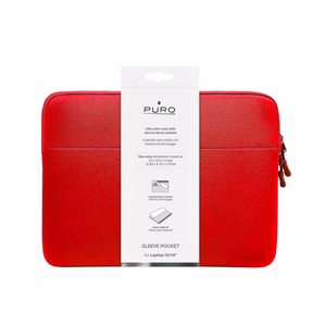 Puro Slim Pocket 13" kannettavan tietokoneen laukku - punainen
