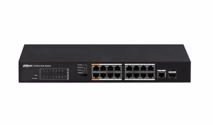 PoE switch 100Mbps 16 ports + 1G uplink
