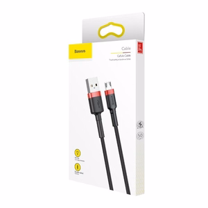 Baseus Cafule Micro USB -kaapeli 1,5A 2 m (punainen ja musta)