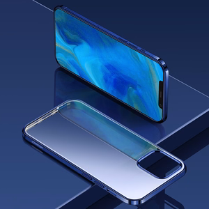 Joyroom Uusi kaunis sarja erittäin ohut kotelo galvanoitu kehys iPhone 12 Pro Max musta (JR-BP796)