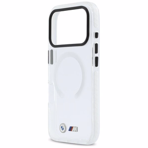 BMW M IML Shockproof Metal Logos MagSafe Suojakuori iPhone 17 Pro Max:lle läpinäkyvä