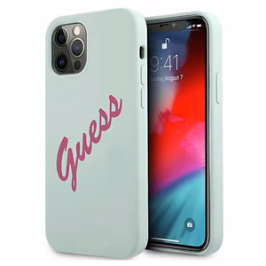 Guess GUHCP12LLSVSBF iPhone 12 Pro Max 6.7" sininen fuksia/sininen fuksia kovakotelo Silikoni Vintage