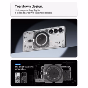Spigen Ultra Hybrid Mag MagSafe Suojakuori Samsung Galaxy S26 Neo One:lle - läpinäkyvä