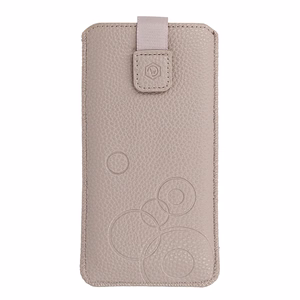WONDER Deko Pouch Case (Size XL) for Iphone 15/15 Pro/Iphone 16/16 Pro/Samsung S24/S24 Plus/S25/S25 Plus/A53/A55 5G cappuccino