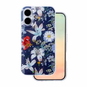 Glow Glam -suojakuori iPhone 16 6,1' sininen