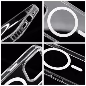 Drop Glue Colorful Ring Mag Cover -suojakuori Samsung A37:lle, MagSafe-yhteensopiva, valkoinen