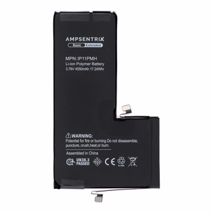 AmpSentrix Basic akku iPhone 11 Pro Maxille (suurikapasiteettinen 4550mAh)