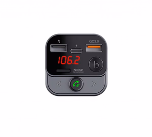 ART FM-lähetin bluetooth 5.0 + USB A QC3.0 + Typ C (yhteensä 30W) FM-84B musta