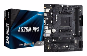 ASROCK A520M-HVS AM4 2xDDR4 mATX MB