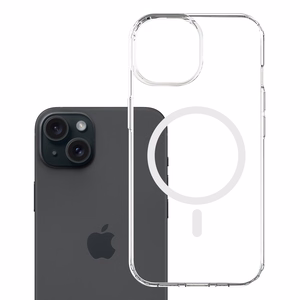 3mk Armor Magcase -suojakuori iPhone 15 Plus:lle - läpinäkyvä