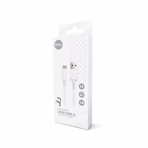 Setty cable USB - USB-C 3,0 m 2A white NEW