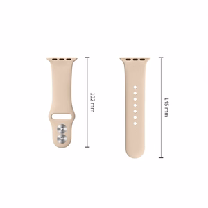 Tech-Protect silikoniranneke Apple Watch 44 / 45 / 46 / 49 mm -malleille, beige
