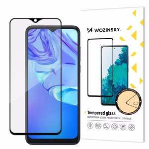 Wozinsky Super Durable Full Glue kehyksellinen karkaistu koko näytön lasi TCL 305:lle, yhteensopiva suojakuoren kanssa, musta