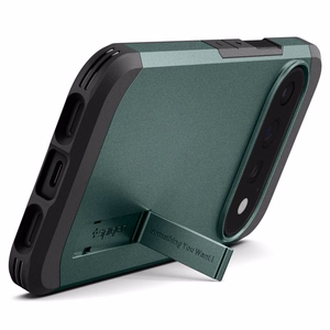 Spigen Tough Armor Mag MagSafe -suojakuori Google Pixel 11 Pro -mallille, tummanvihreä