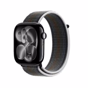 Crong Nylon Apple Watch -urheiluranneke, 44/45/46/49 mm, Midnight Run