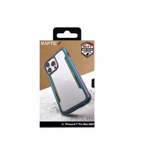 X-Doria Raptic Shield suojakuori iPhone 14 Pro Max -laitteelle, alumiininen, pudotustestattu 3 m korkeudelta, helmiäishohtoinen