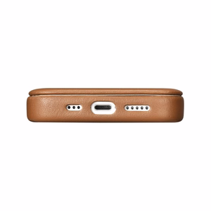 iCarer CE Premium Nahka Folio Case iPhone 14 Plus Magneettinen Flip Nahka Folio Case MagSafe Brown (WMI14220715-BN)