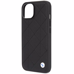BMW BMHCP14S22RQDK iPhone 14 6.1 musta/musta nahkainen Quilted