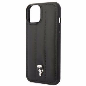 Karl Lagerfeld Puffy Ikonik Pin kotelo iPhone 14 Plus - musta