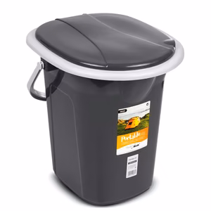 GreenBlue GB320AG – portable camping toilet, 19 l, grey