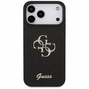 Guess Fixed Glitter Big 4G suojakuori iPhone 17 Pro Max - musta