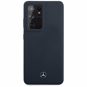 Mercedes Silikoni Line kotelo Samsung Galaxy S21 Ultra - sininen