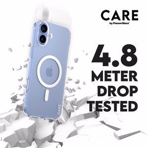 CARE by PanzerGlass Flagship -suojakuori iPhone 16 Plus 6.7' valkoinen/valkoinen MagSafe 1339