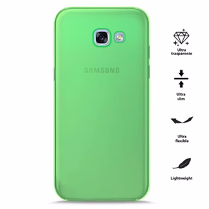 PURO 0.3 Nude case for Samsung Galaxy A3 (2017), fluorescent green