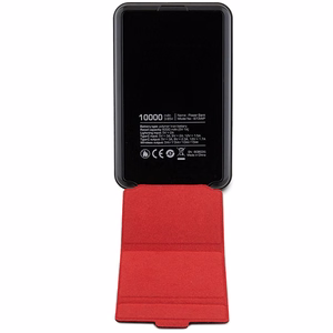 Powerbank Ferrari Metal Logo MagSafe induktio 15W 10000 mAh jalustatoiminnolla - musta