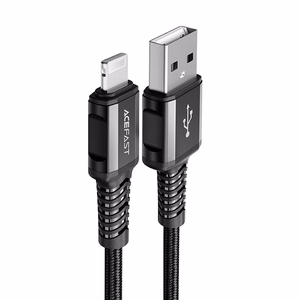 Acefast kaapeli MFI USB - Lightning 1.2m, 2.4A musta (C1-02 black)
