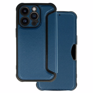 Razor Carbon Läppäsuojakuori iPhone 14 Pro:lle laivastonsininen