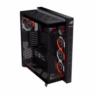 ASUS ROG CRONOX GR801 CURVE TG ARGB musta keskikokoinen tornikotelo