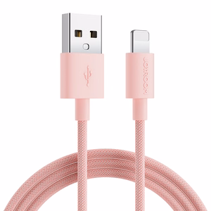 Joyroom Colorful Data Cable S-2030M13 USB-A / Lightning 2.4A 2m - vaaleanpunainen
