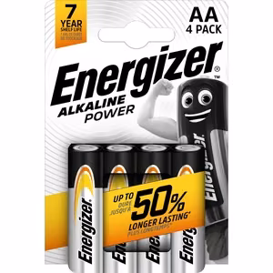Alkaline battery Energizer Alkaline Power LR6 (AA) 1.5V 4 pcs.