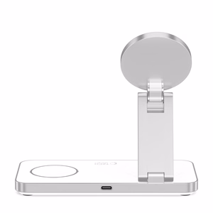 Tech-Protect QI15W-A47 MagSafe 3in1 Inductive Charger + USB-C Cable - White