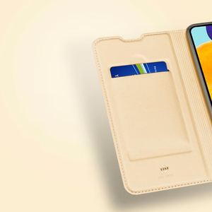 Dux Ducis Skin Pro Kirjahylly tyyppi tapauksessa Samsung Galaxy A03s vaaleanpunainen