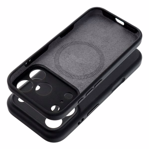 Forcell F-Protect Rubber Premium -suojakuori iPhone 17 -puhelimelle, MagSafe-yhteensopiva, musta