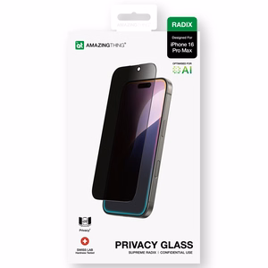 AmazingThing Radix Privacy Glass Yksityisyys Karkaistu lasi iPhone 16 Pro Max:lle