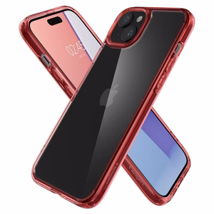 Spigen Ultra Hybrid iPhone 15 Plus Suojakuori - Punainen