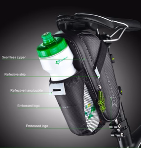 Rockbros C7-1 vedenpitävä polkupyörälaukku satulakiinnityksellä, 1.5l - musta