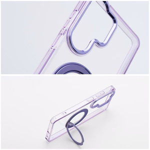 Frame Circle Stand case for Samsung Galaxy A37, MagSafe-compatible – purple