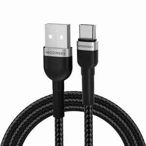 Wozinsky WNBAC1 USB-A / USB-C 2.4A kaapeli 1 m - musta