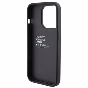 BMW Grip Stand Smooth & Carbon Suojakuori iPhone 15 Pro:lle - musta