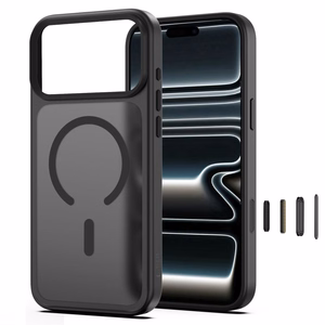 Tech-Protect Magmat MagSafe CC -suojakuori iPhone 18 Pro / 17 Pro -malleille, mattamusta